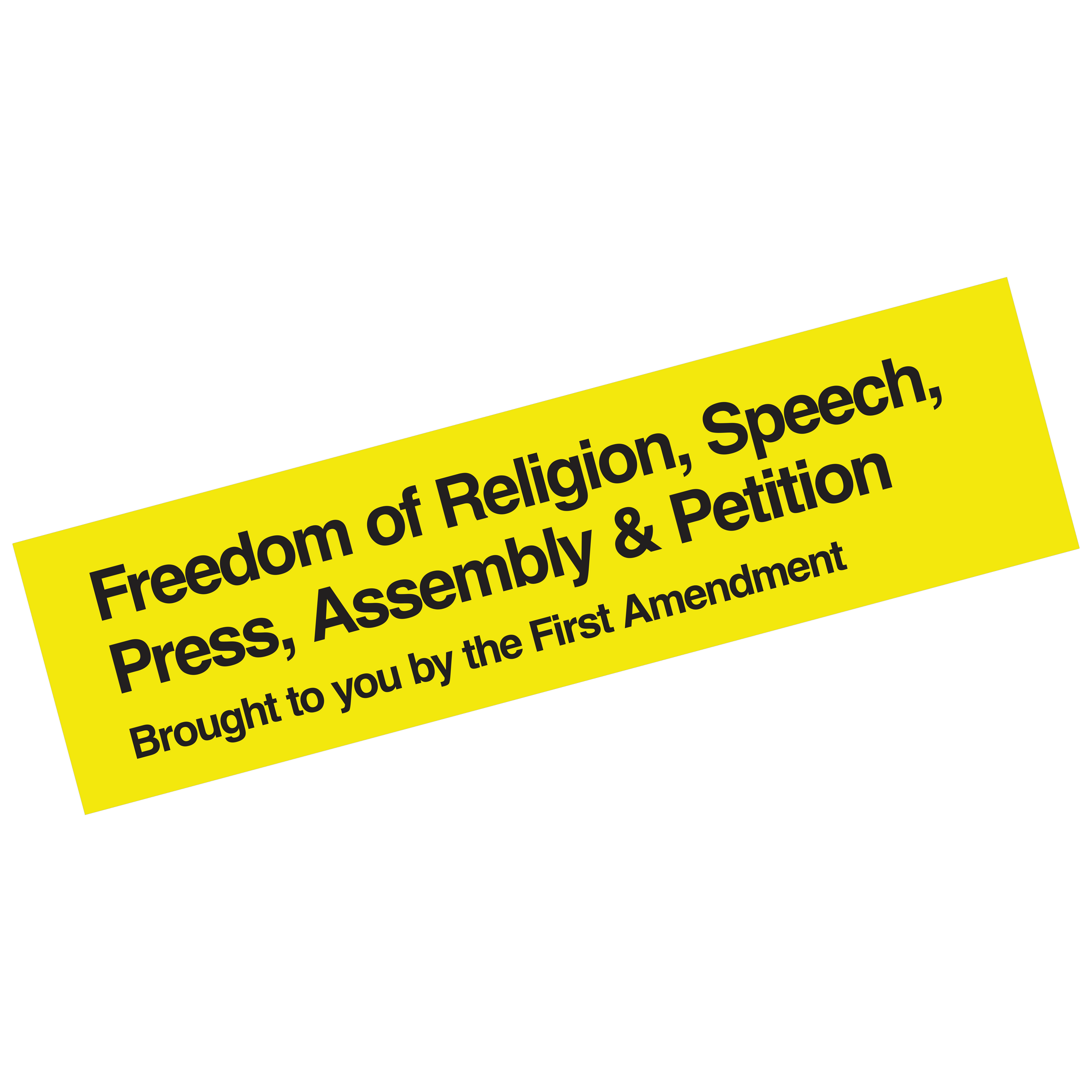 Five Freedoms Bumper Sticker