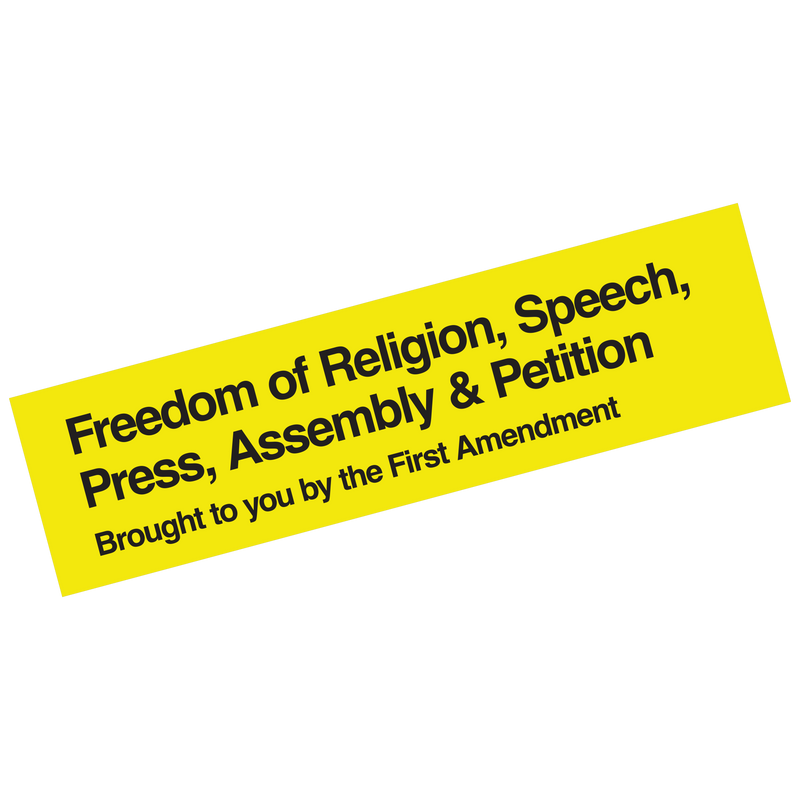 Five Freedoms Bumper Sticker