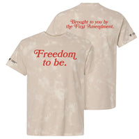 Freedom To Be Bleach Out Dyed T-Shirt