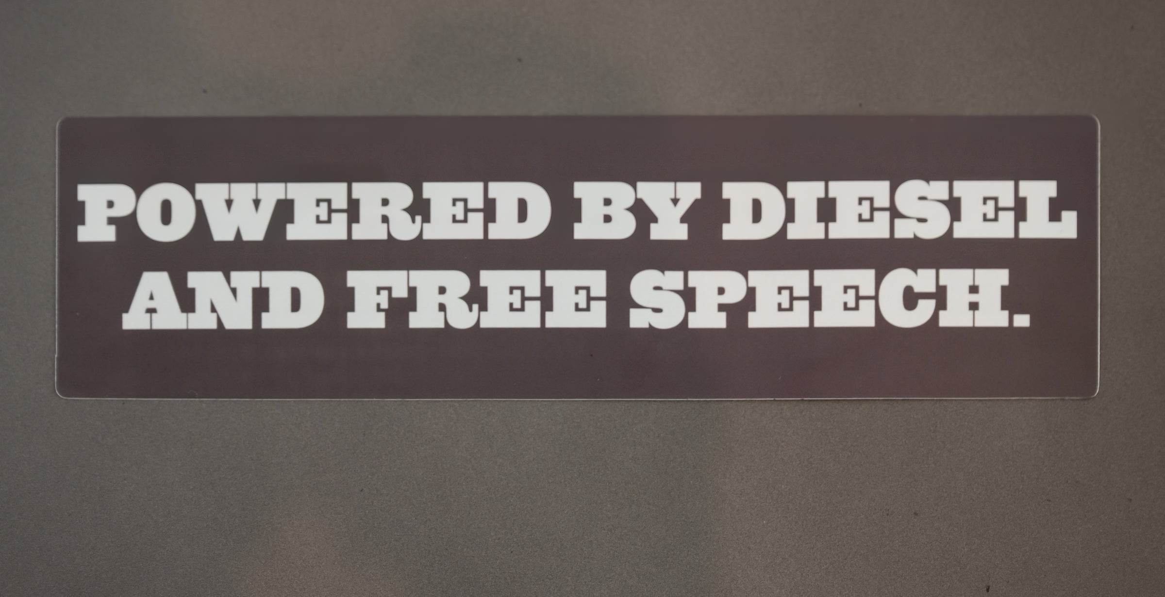 Powered By Free Speech Bumper Sticker