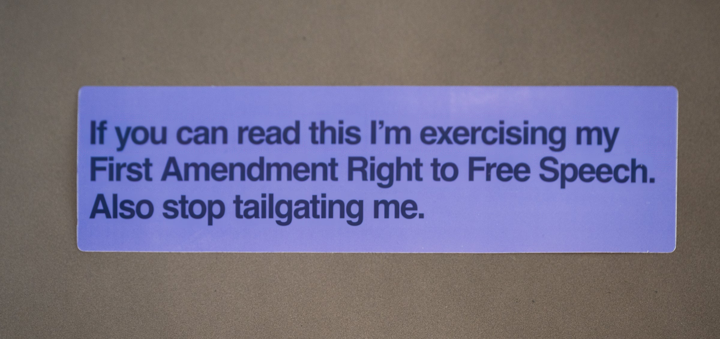 Exercising My First Amendment Right Bumper Sticker